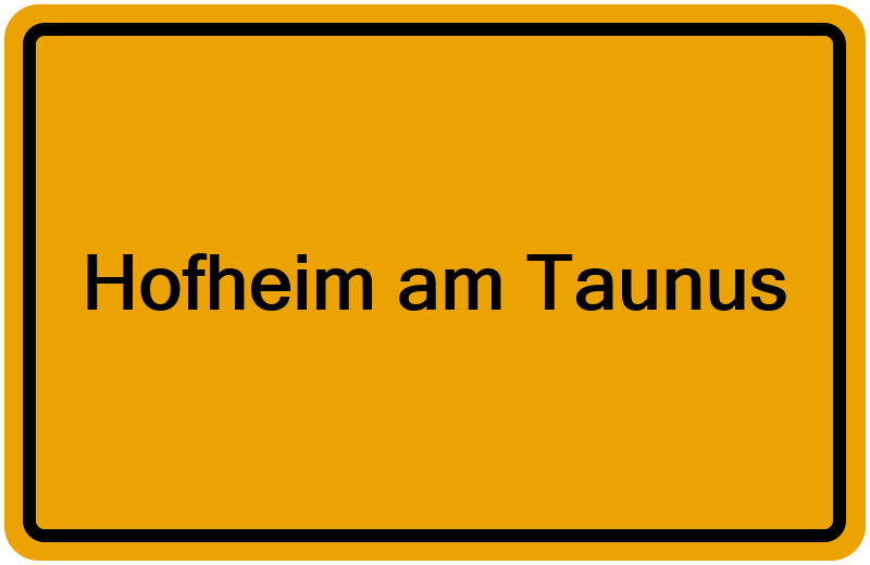 Handelsregisterauszug Hofheim am Taunus